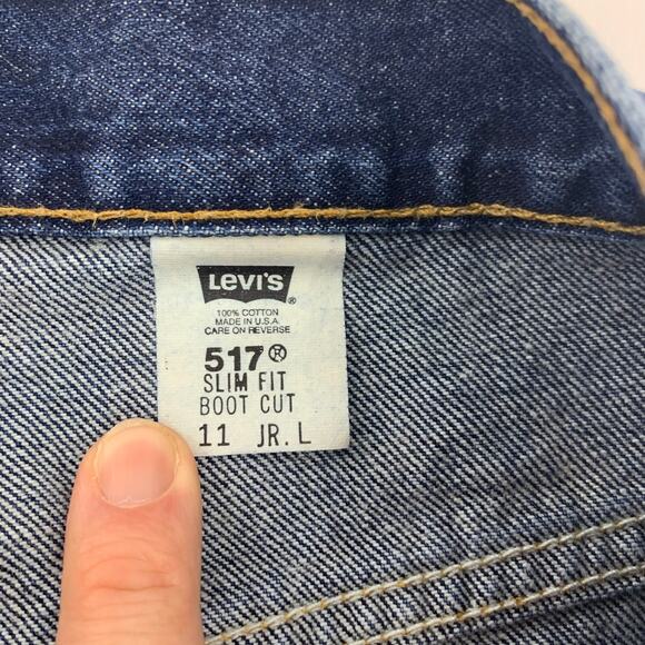 Levi's 517 Women's Slim Fit Boot Cut Jeans Size 11 - Picture 8 of 15